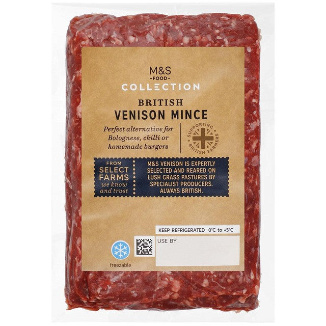 M&S British Venison Mince 300g, imported from the UK