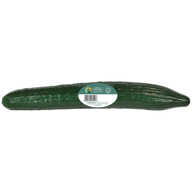 Ocado organic cucumber 220g, imported from the UK