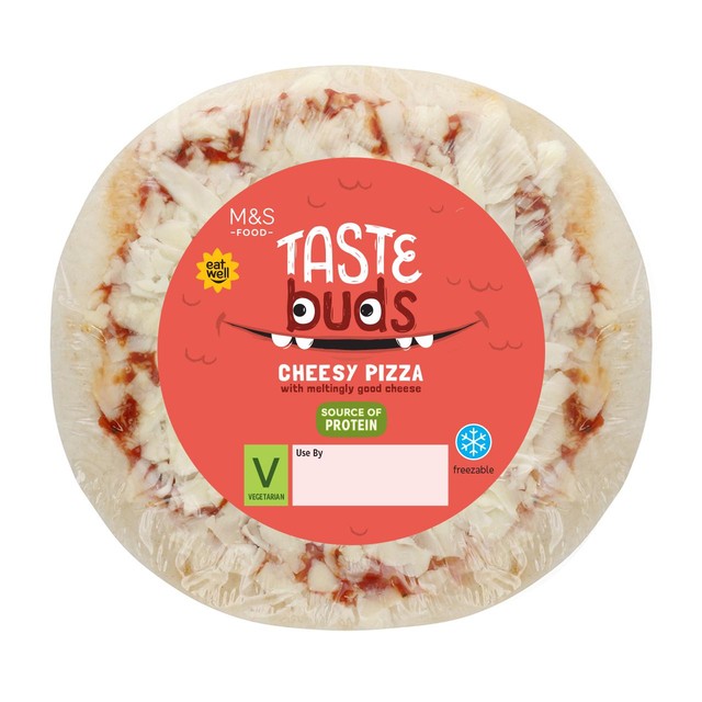 M&S cheesy pizza 94g, imported from the UK
