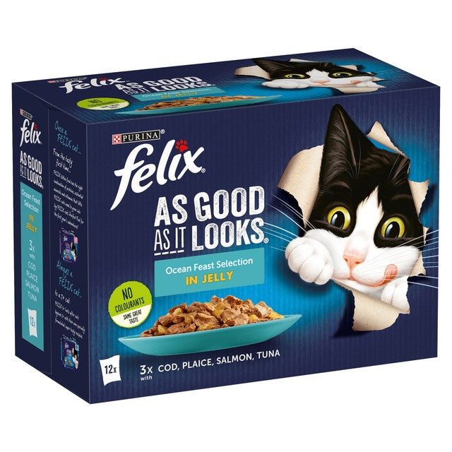 Felix cat food Ocean Feasts 12x85g - British product
