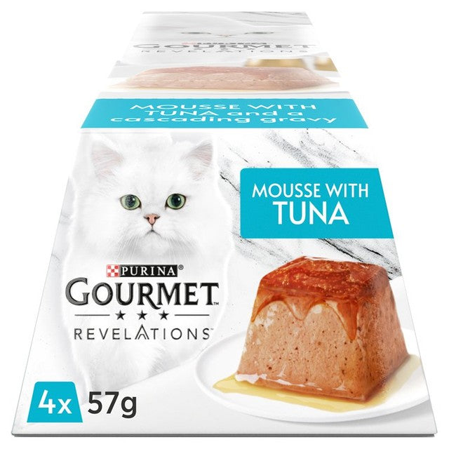 Gourmet Tuna Mousse wet cat food 4 x 57g, UK version