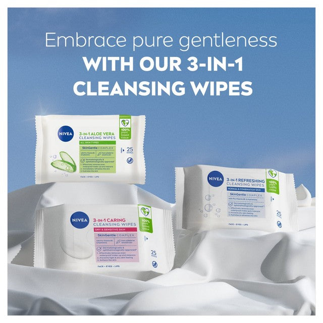 Nivea Aloe Vera face cleansing wipes, imported from the UK