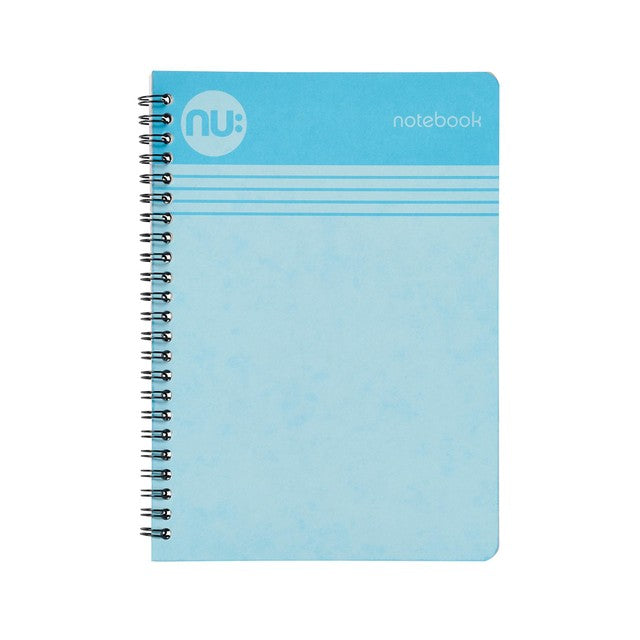 Nuco Cloud Pastel A4 Blue Wiro Notebook 110 pages, imported from the UK