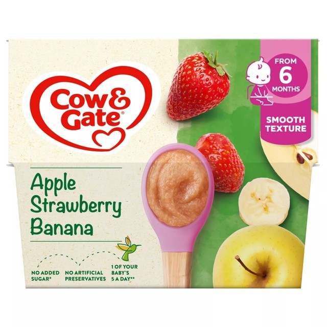 Cow & Gate Apple Strawberry Banana 100g - British product