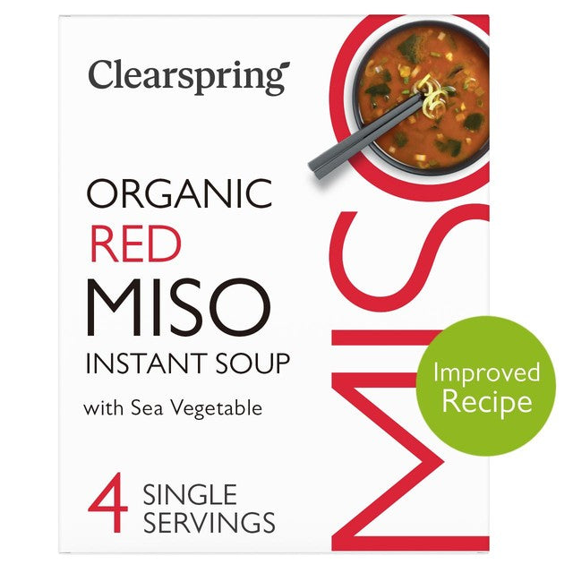 Clearspring miso soup with sea vegetables 4x8g - British product