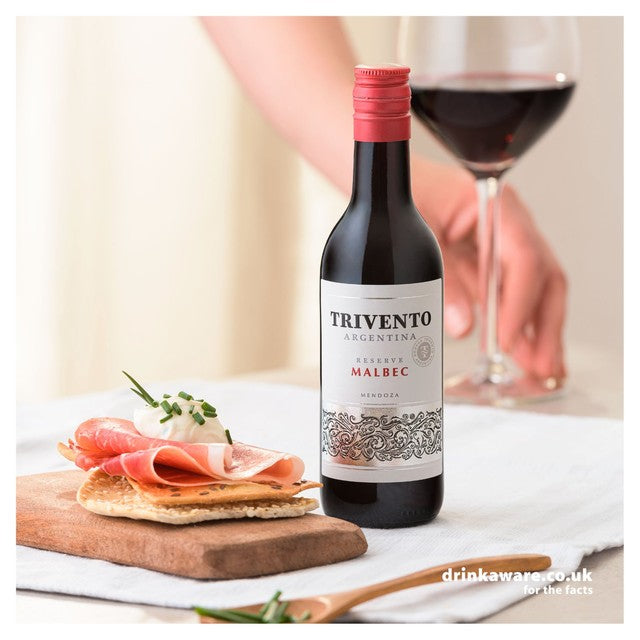 Trivento Reserve Malbec red wine small bottle 187ml (British brand)