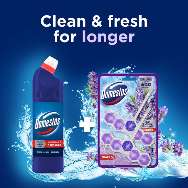 Domestos lavender toilet rim block - British product