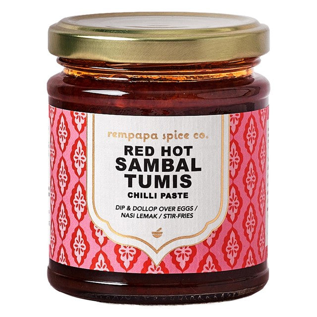 Rempapa Sambal Tumis chilli paste 180g, imported from the UK