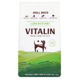 Vitalin lamb and mint dog food for small breeds 2kg (British brand)