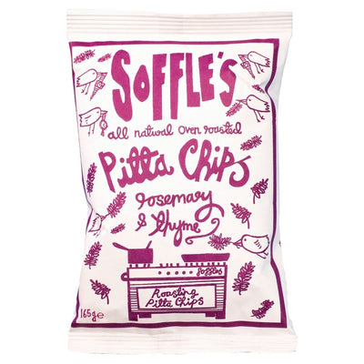 Soffles Pitta Chips Rosemary & Thyme Snack 165g