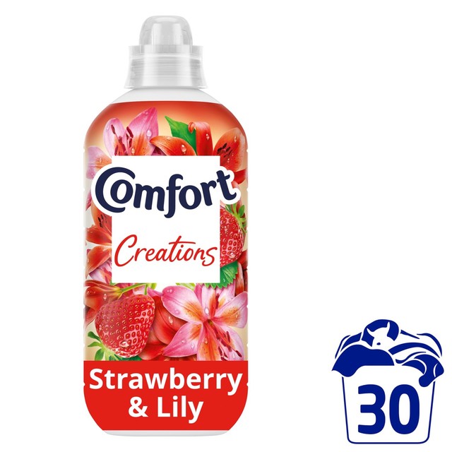 Comfort fabric conditioner strawberry and lily 30 washes - British product