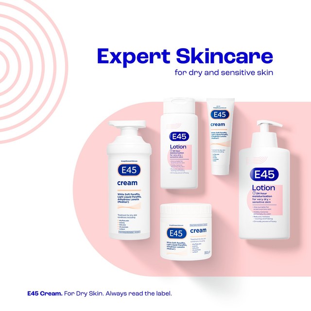 E45 Moisturising Body Lotion for Dry & Sensitive Skin 500ml - British product