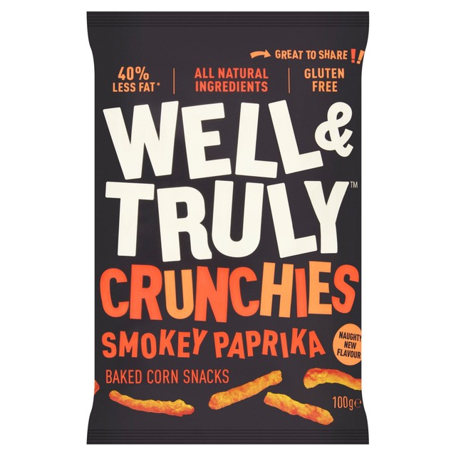 Well & Truly Smokey Paprika Crisp Sticks 100g (British brand)
