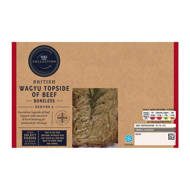 M&S Collection Wagyu beef joint 1.11kg, imported from the UK