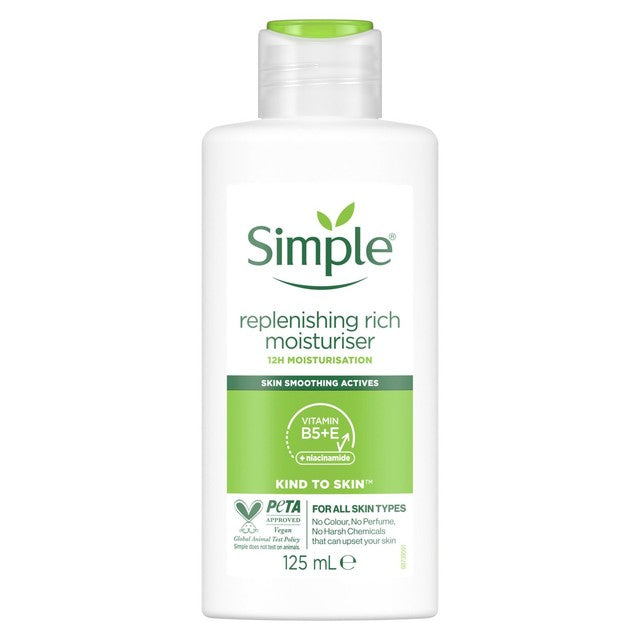 Simple Replenishing Rich Moisturiser 125ml (British brand)
