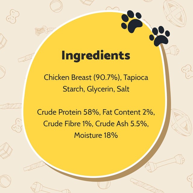 Good Boy Chewy Chicken Fillets dog treats 80g, UK version