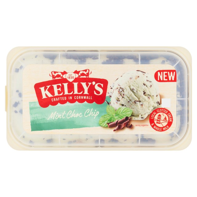 Kelly's mint choc chip ice cream 950ml, UK version