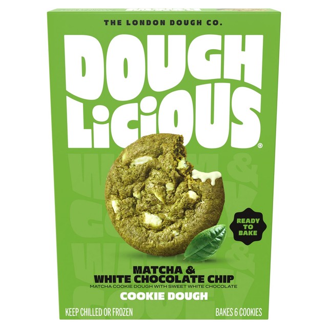 Doughlicious Matcha & White Chocolate Cookie Dough 204g - British product
