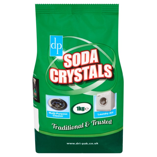 Dri-Pak brand Soda Crystals cleaning powder 1kg bag - British product