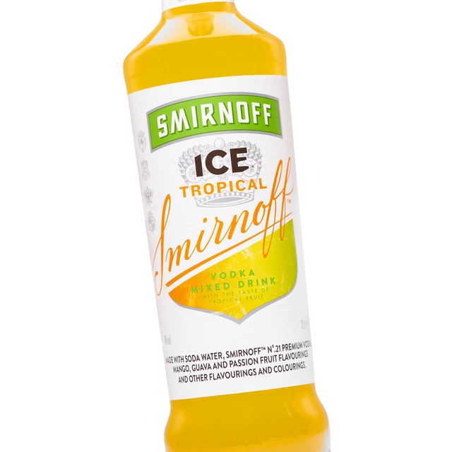 Smirnoff Ice Tropical vodka premixed drink 70cl (British brand)