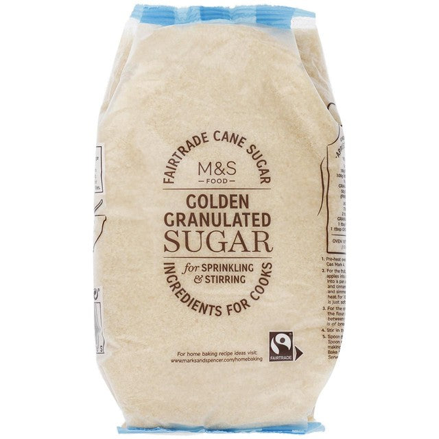 M&S golden granulated sugar 1kg, imported from the UK