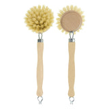Elliotts wooden dish brush with natural Tampico fibres - British product