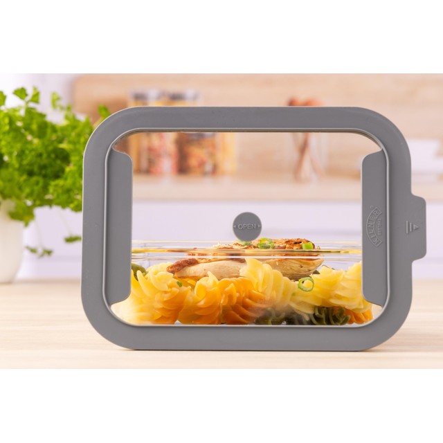 Kilner Fresh Storage Rectangle 1.5 Litre glass storage container, UK version
