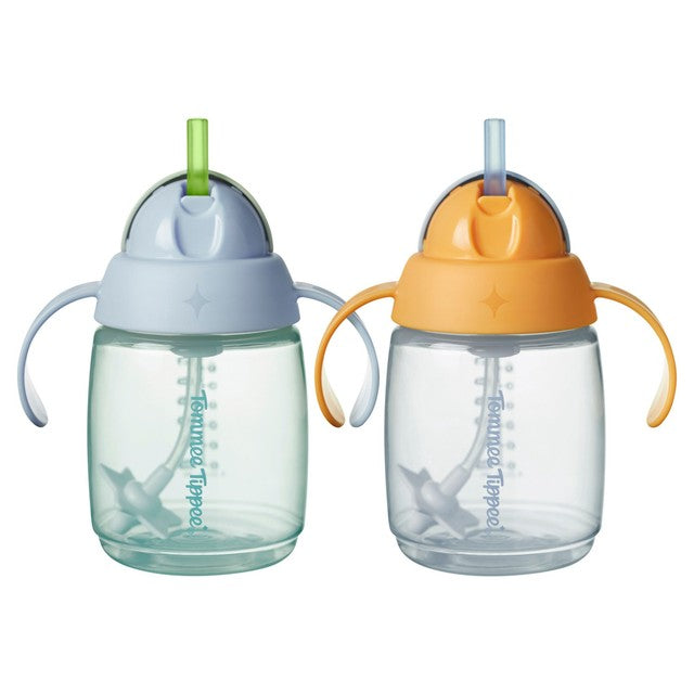 Tommee Tippee trainer straw cup baby drinking 2 pack (British brand)