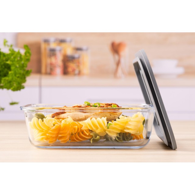 Kilner Fresh Storage Rectangle 1.5 Litre glass storage container, UK version
