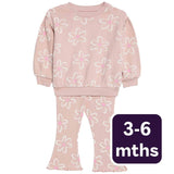 M&S floral baby outfit set pink 3-6 months, imported from the UK