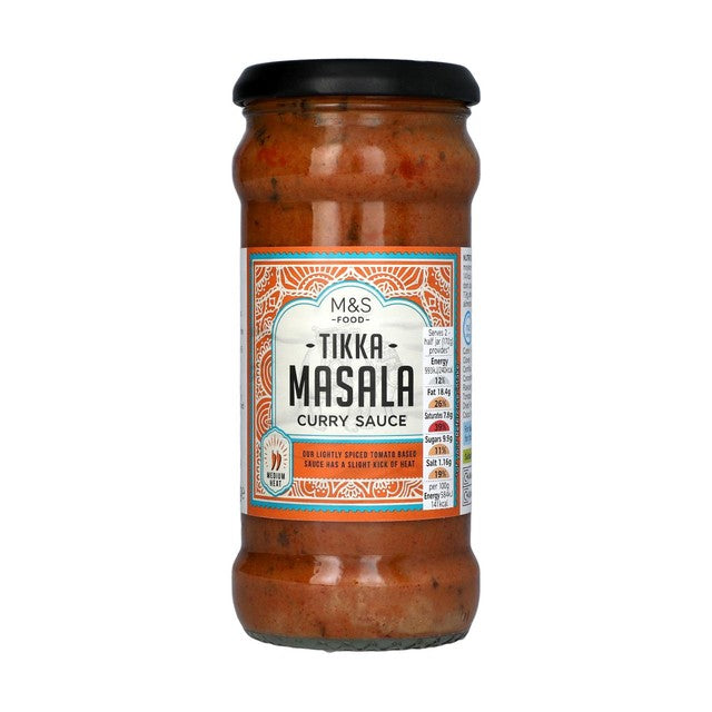 M&S Tikka Masala curry sauce 340g, imported from the UK