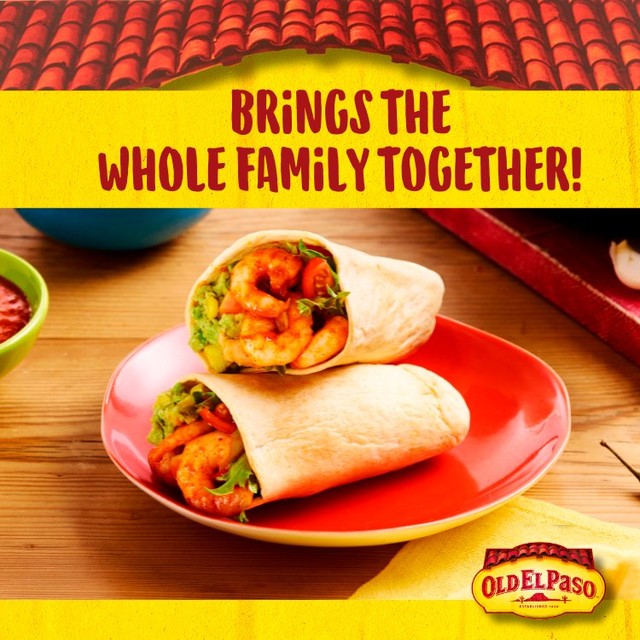 Old El Paso fajita tortilla pockets 8 pack, imported from the UK