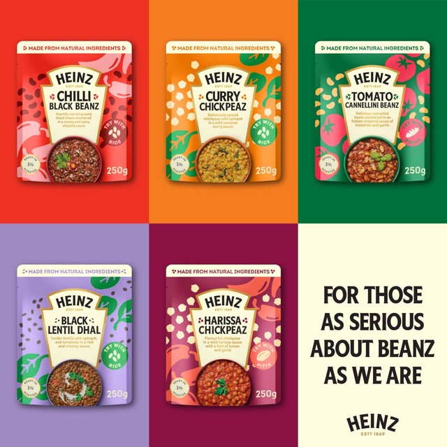 Heinz chilli black beans Mexican-style 250g, UK version