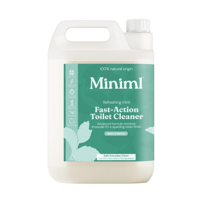 Miniml toilet cleaner spearmint and peppermint 5L, imported from the UK