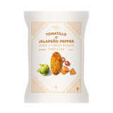 M&S Tomatillo Jalapeno Sweet Potato Tortilla Chips 150g, imported from the UK