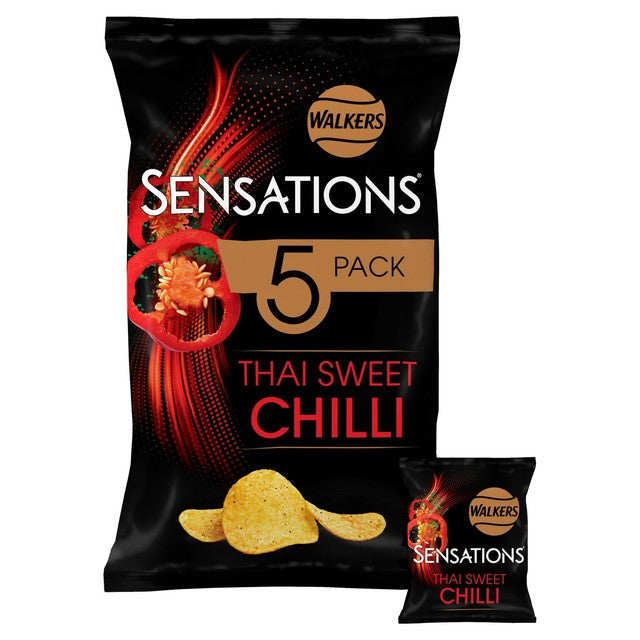 Sensations Thai sweet chilli crisps multipack (British brand)