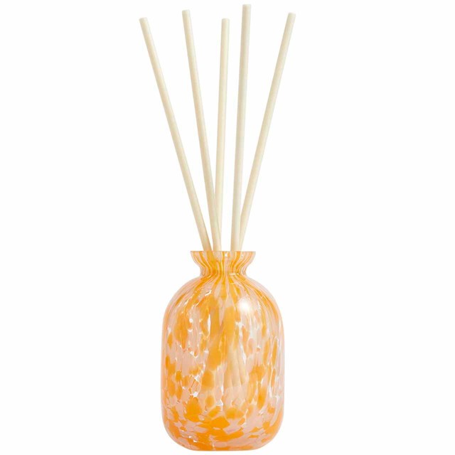 M&S Yuzu and Pomegranate Confetti Glass Pre-Scented Diffuser in Pink Mix, imported from the UK