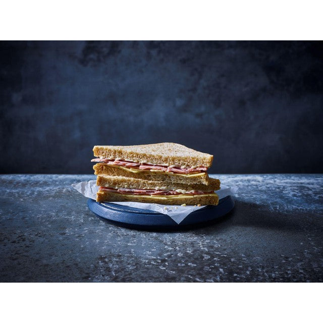 M&S honey roast ham and cheddar cheese sandwich, imported from the UK