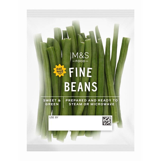 M&S Fine Green Beans bag 80g - British product