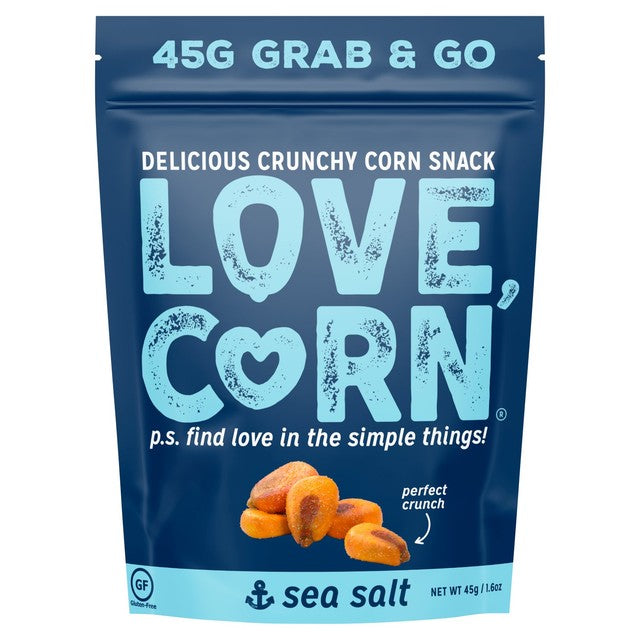 Love Corn Sea Salt Crunchy Corn Snack 45g, UK version