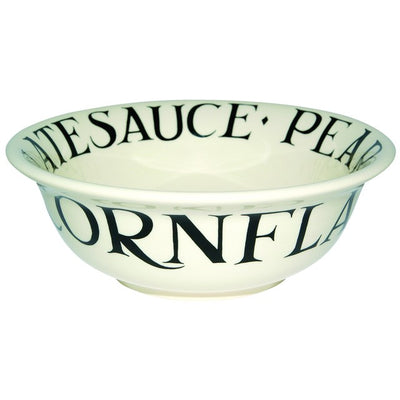 Emma Bridgewater Black Toast Cereal Bowl English Earthenware 6cm x 16.5cm