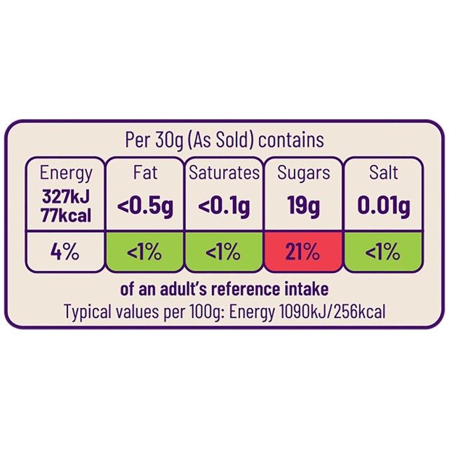 Ocado raisins, a dried fruit imported from the UK