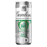 Gordon's premixed gin and diet tonic 250ml can, UK version
