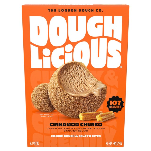 Doughlicious cinnamon churro cookie dough gelato bites 204g - British product