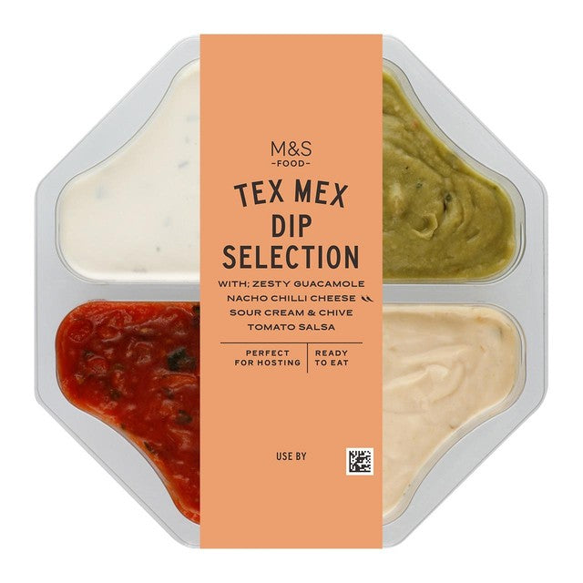 Marks & Spencer Tex Mex Dip Selection 428g, imported from the UK