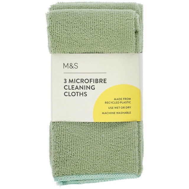 M&S microfibre cleaning cloths pack of 3, imported from the UK