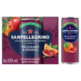 San Pellegrino Pomegranate & Orange sparkling drink 6 x 330ml cans (British brand)
