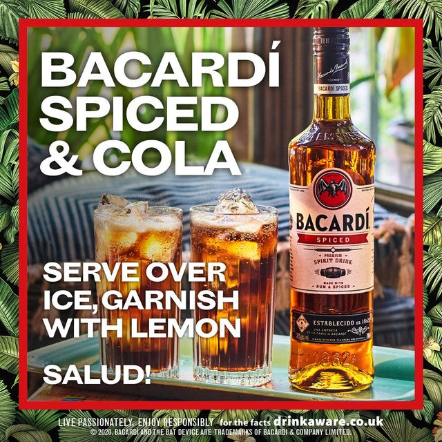 Bacardi Spiced Rum 70cl - British product