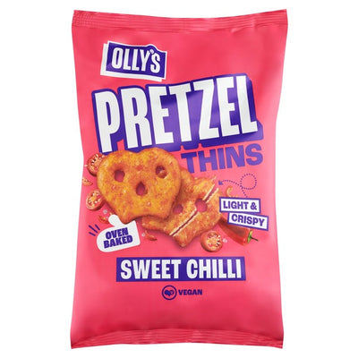 Olly's Pretzel Thins Sweet Chilli Savoury Snack 140g