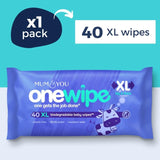 Mum & You OneWipe XL baby wipes 4 pack, imported from the UK